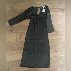 H&M satin kaftan dress